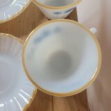 Set of 3 Crisa cups and saucers
