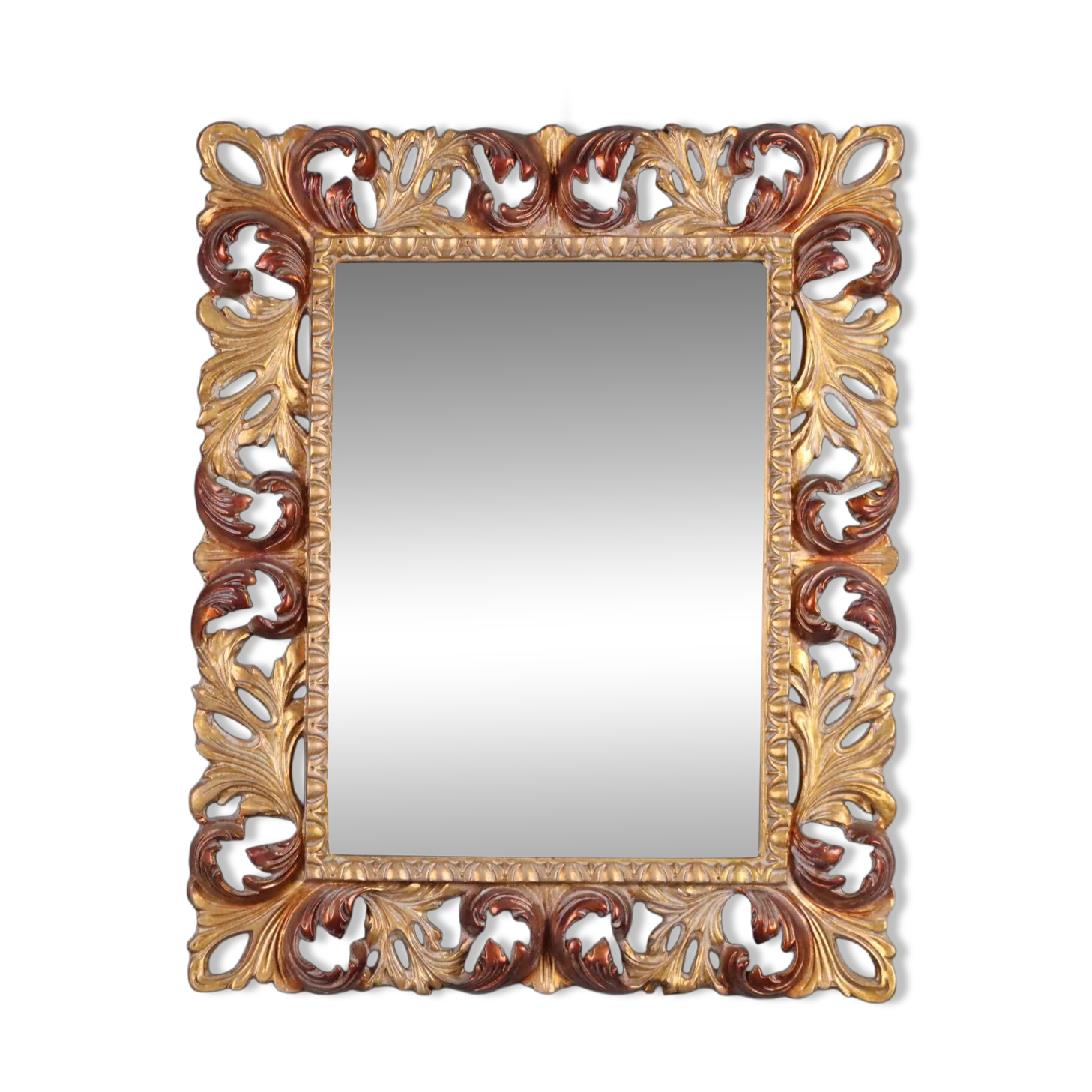 Miroir baroque en bois doré