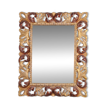 Baroque mirror in gilded wood