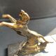 Pair of art deco marble and patinated regulated bookends