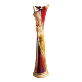 Glazed stoneware single-flower vase, signed Potelune, La Borne.
