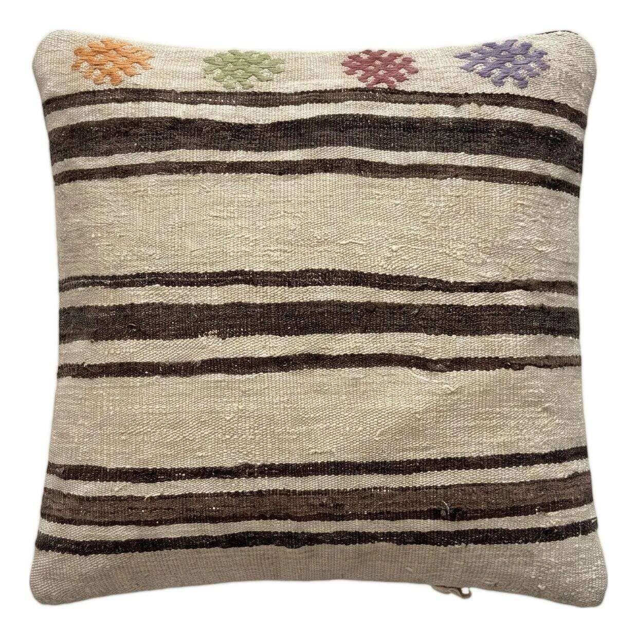 Vintage kilim cushion cover 58x58 cm