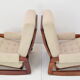 Pair of Mid-century Design Rocking Armchairs,1980's.