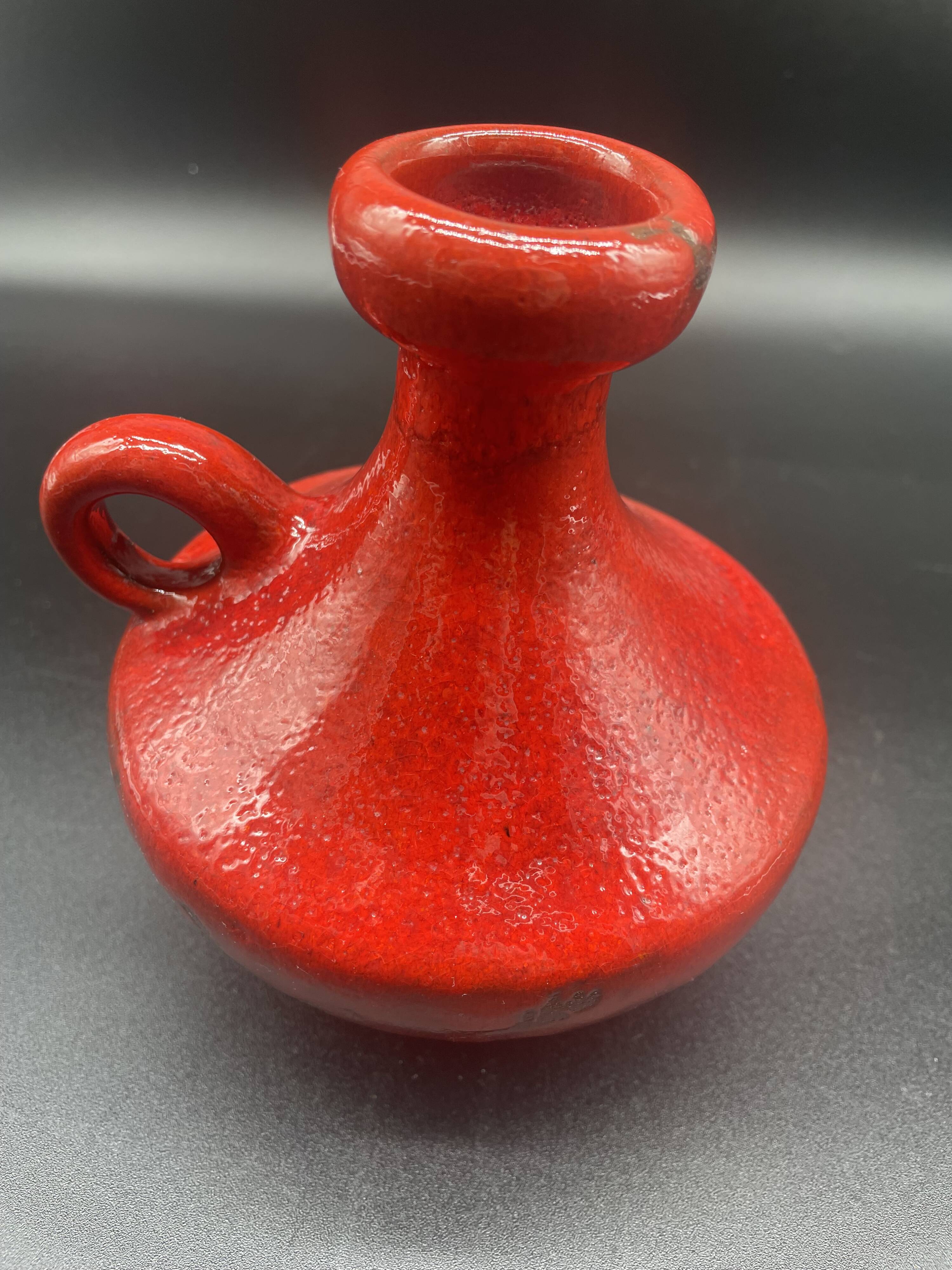 Vintage Hartwig Heyne vase, German ceramic, 1960s-70s, West Germany