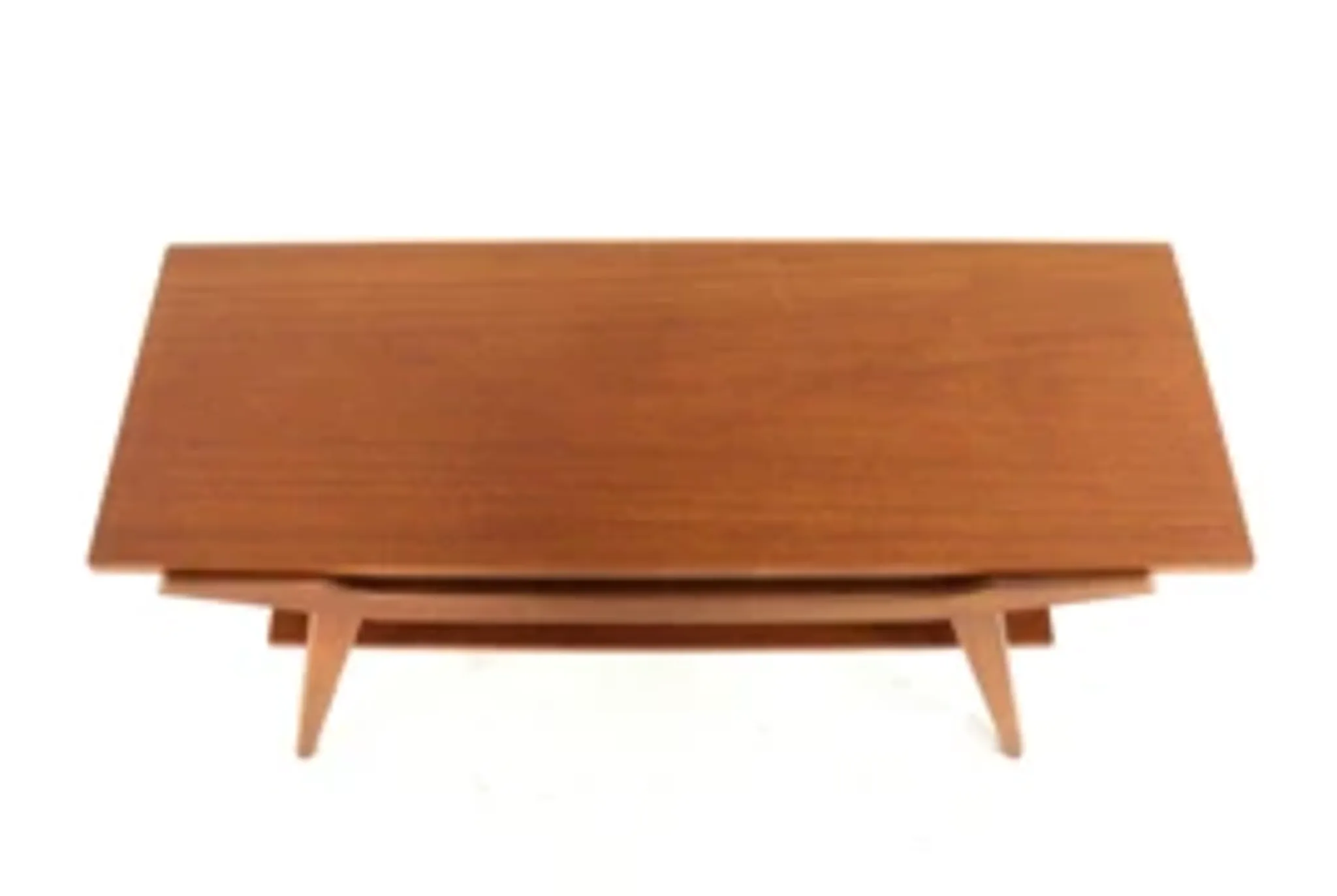 Table basse avec plateau réversible - teck mid-century moderne - design néerlandais