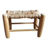 Banc paillé mobilier de poupée