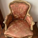 Bergère armchair and chair