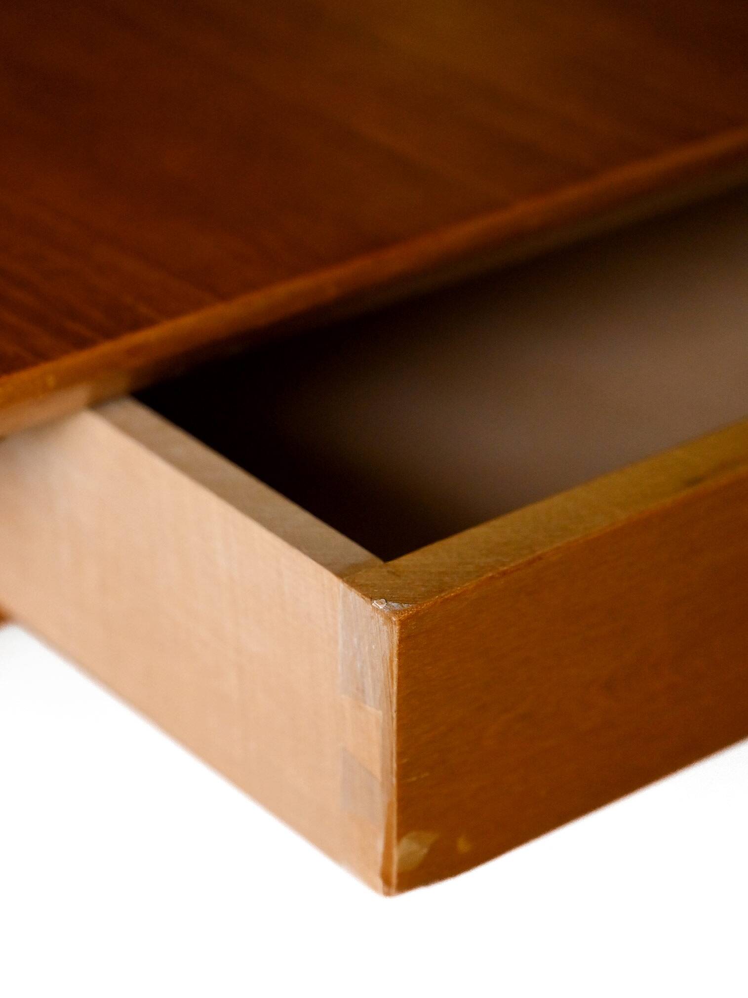 Vintage dining table with wings