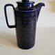 Navy blue Art Deco style coffee pot