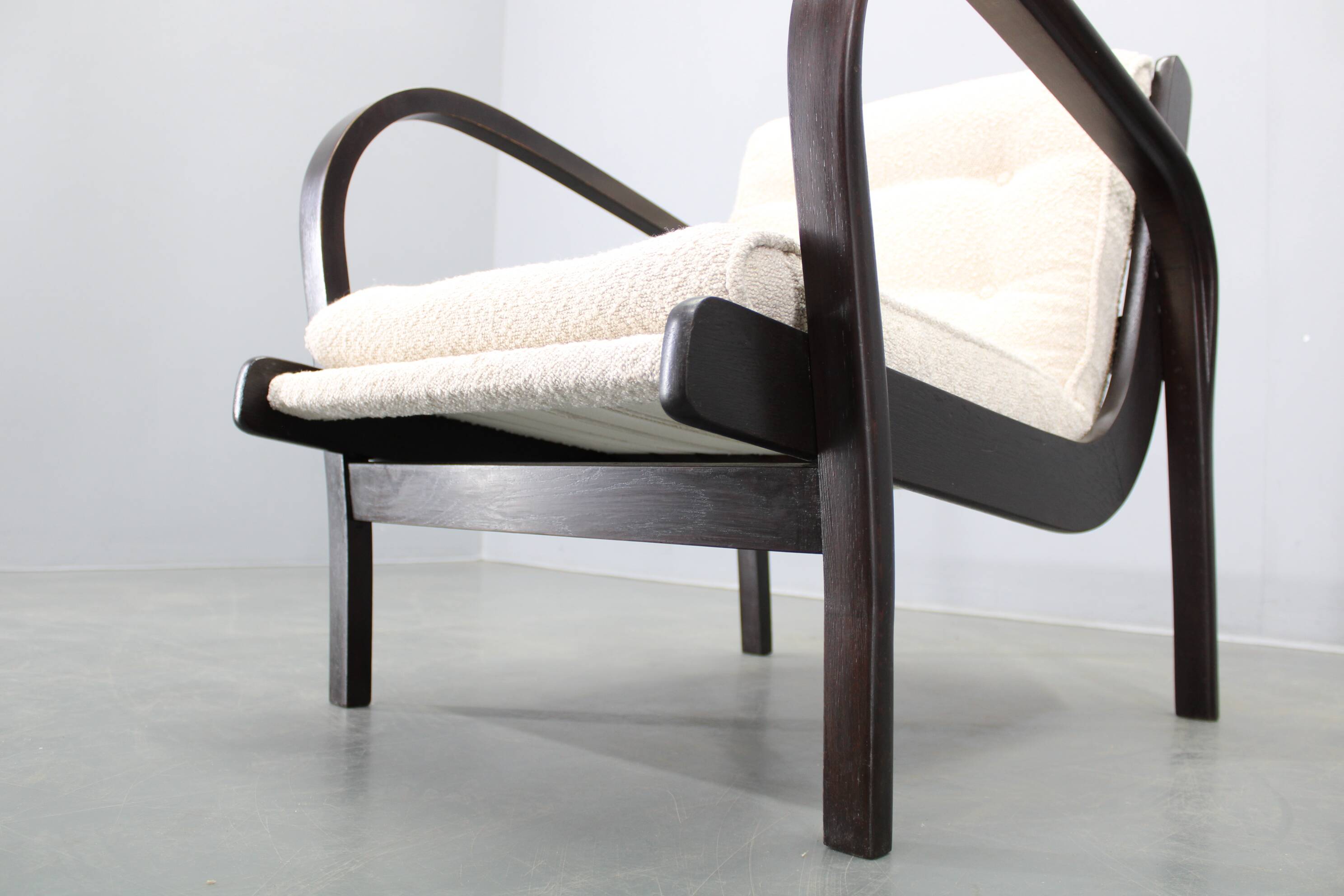 Pair of mid-century lounge chairs by Kropáček & Koželka, 1960s