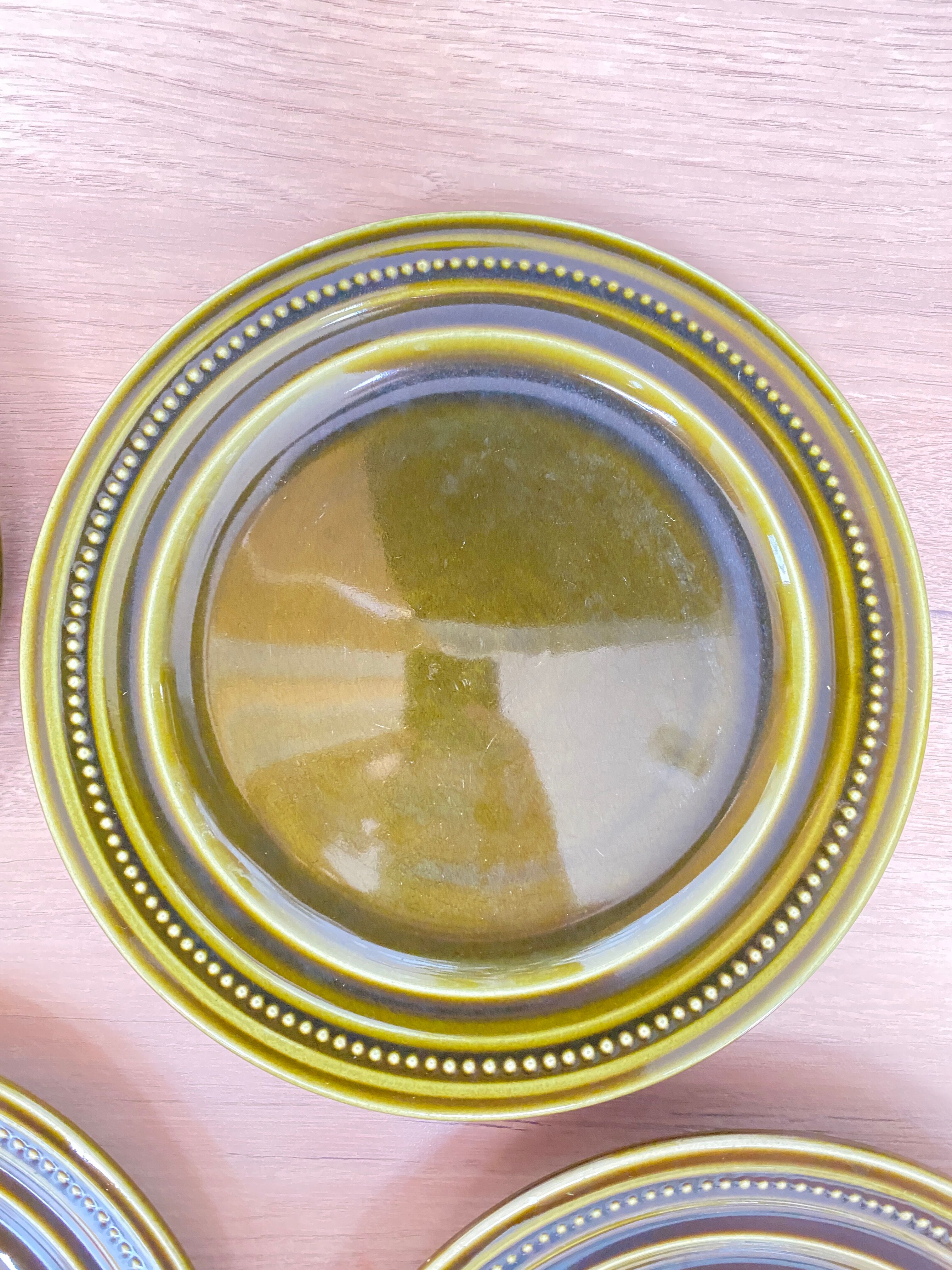 Set of 6 dessert plates in earthenware of St Amand