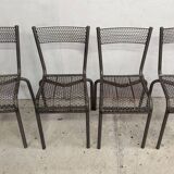 Quatre Chaises empilables Atelier industriel industrielle design vintage
