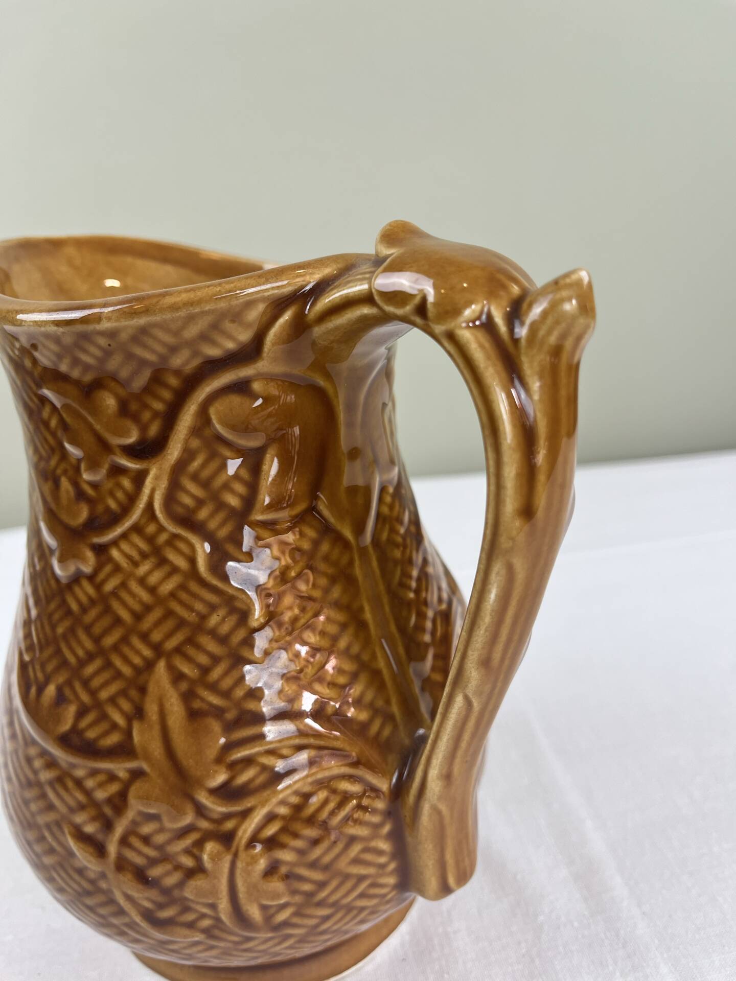 Old Sarreguemines pitcher