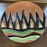 Large ceramic dish by Giraud Biot