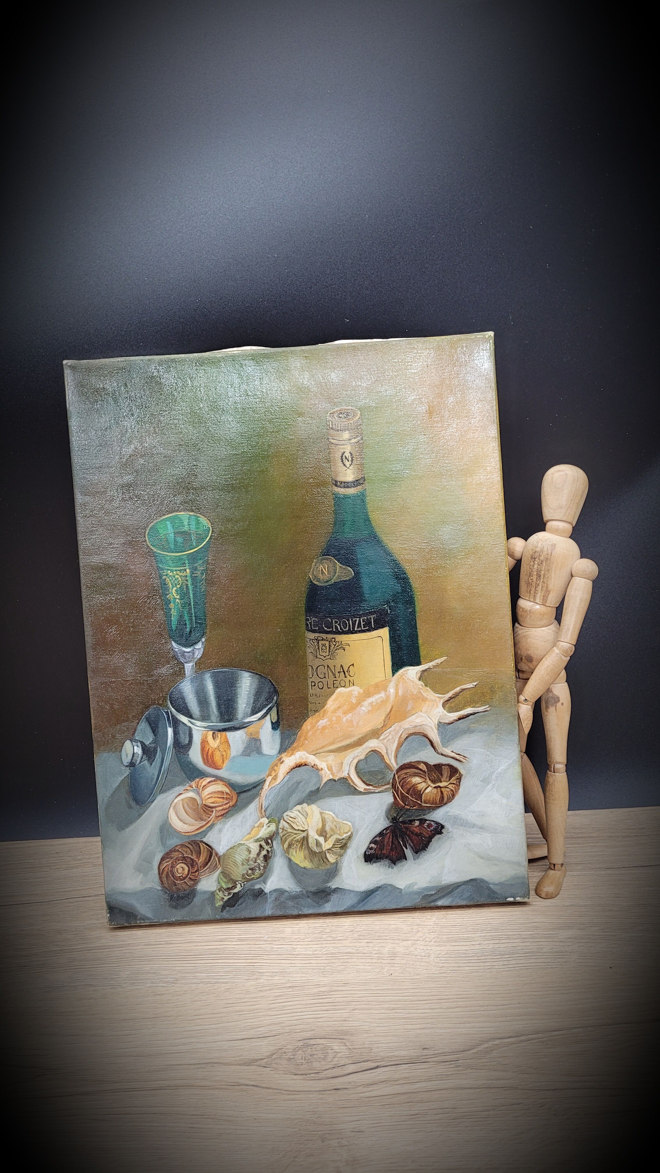 Seafood painting on canvas