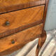 Old wooden bedside table