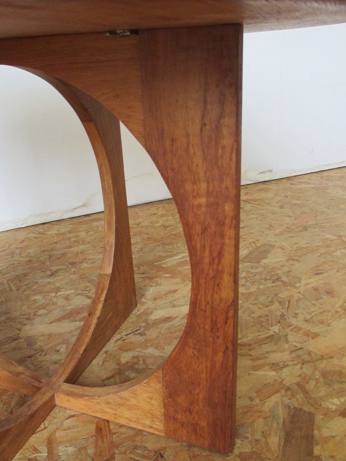 Nielson-stamped solid teak coffee table