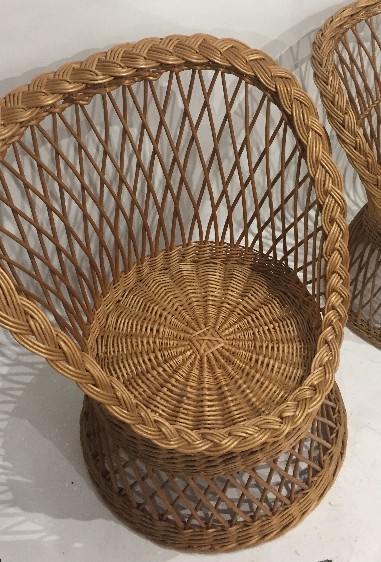 Rattan armchair