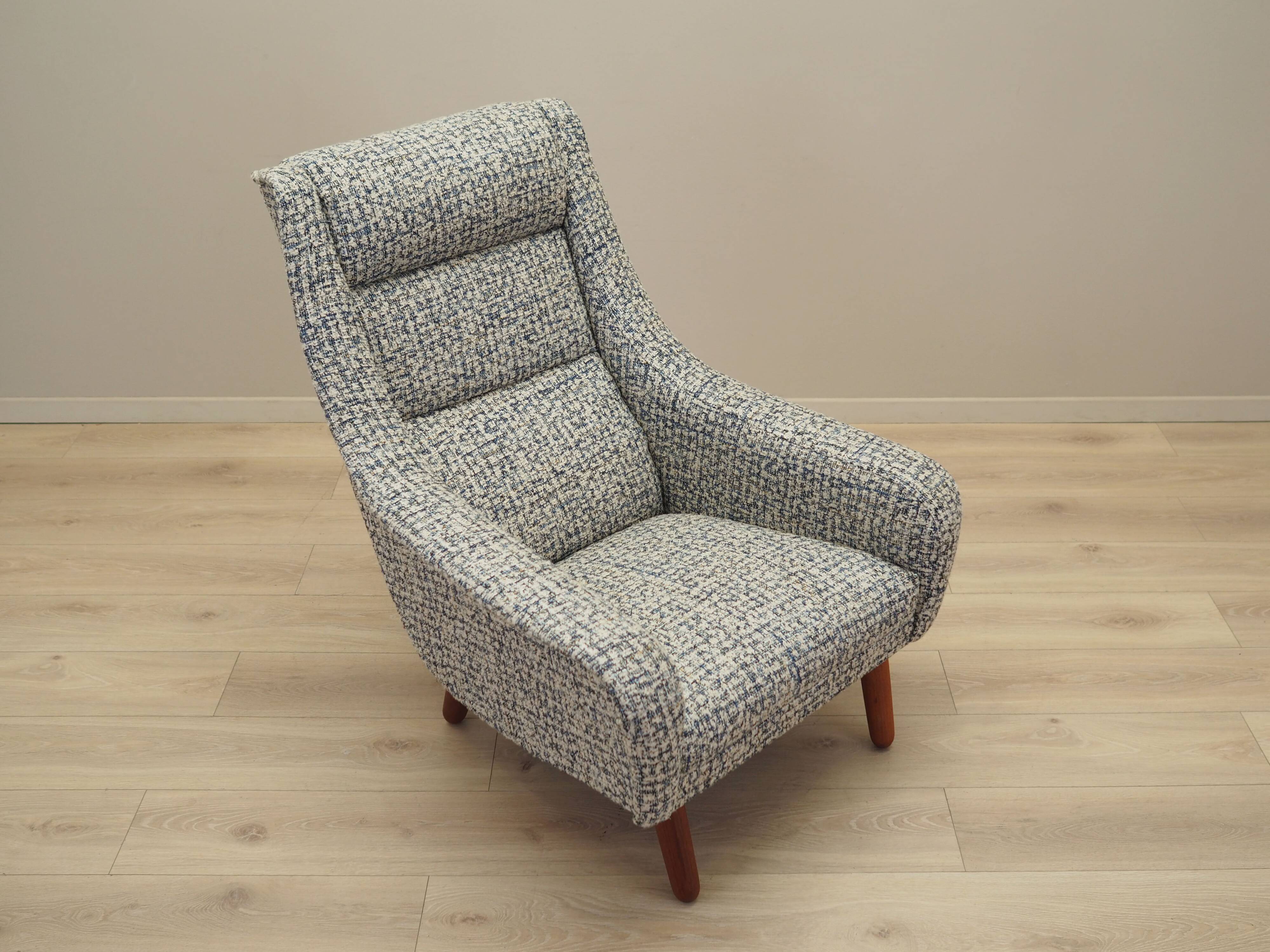 Fauteuil lounge, design danois, années 1970, production : Danemark
