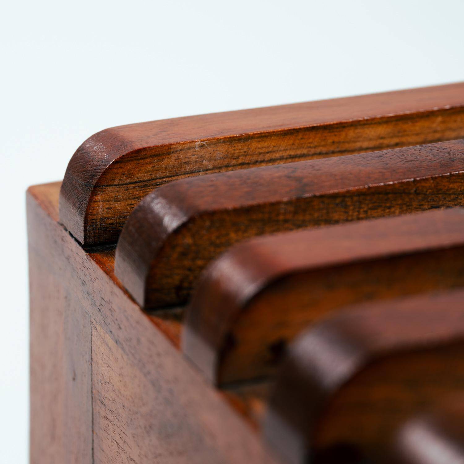 Extendable vintage teak slat bench