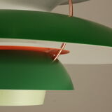 Louis Poulsen PH5 pendant lamp vintage 1970's 'Green'