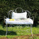 Banc en fer forgé ancien