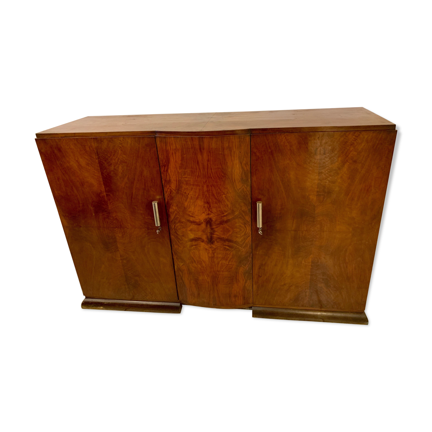 Art Deco buffet in walnut veneer