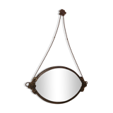 Mirror bevelled iron decorated roses 42x61cm