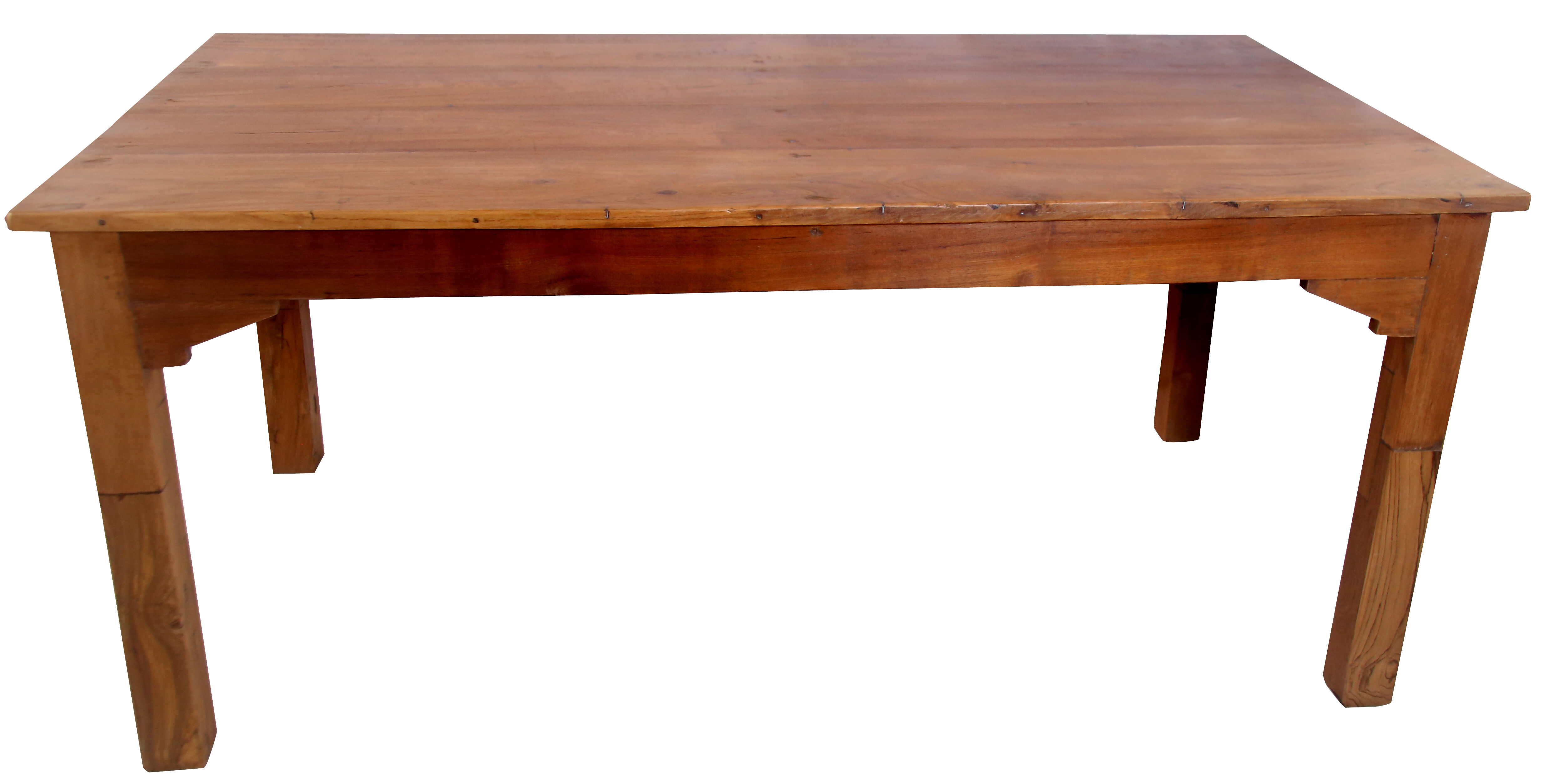 old Burmese teak farm table
