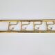 Vintage Art Deco Brass Wall Coat Rack with Folding Hooks, 1930
