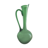Green glass pitcher