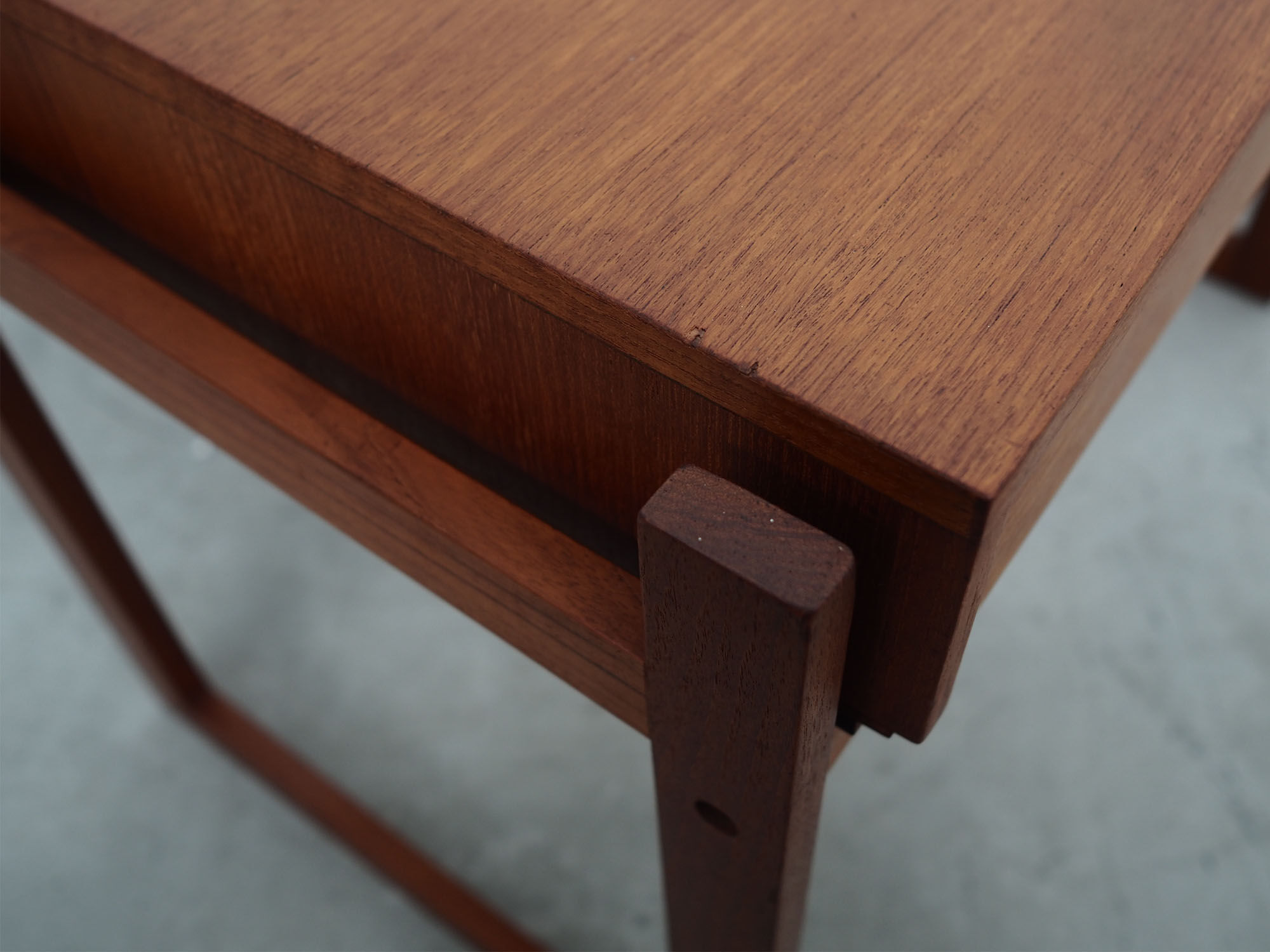 Teak bedside table, Danish design, 1970s, production: Denmark