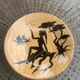 Enamelled ceramic fruit bowl, Grandjean-Jourdan Vallauris, vintage