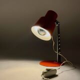 Vintage Targetti Sankey Orange Desk Lamp, Italian 70s Design