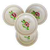 4 assiettes dessert de Digoin Sarreguemines modèle Beaucaire 210842