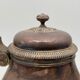 Theiere ou verseuse gallia christofle en metal argente prise bois france
