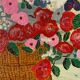 Peinture bouquet de fleurs tableau naïf