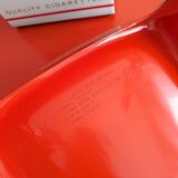 Ensemble de salle à manger rouge « Selene » par Vico Magistretti pour Artemide, années 1960