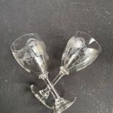 8 Guilloché stemware – Art Nouveau