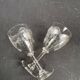 8 guilloché footed glasses – Art Nouveau