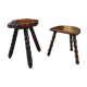 2 tabourets tripode vintage 1960