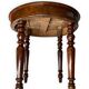 Table ronde italienne en noyer, années 1900