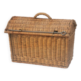 Large vintage wicker basket