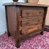 Brutalist elm chest of drawers