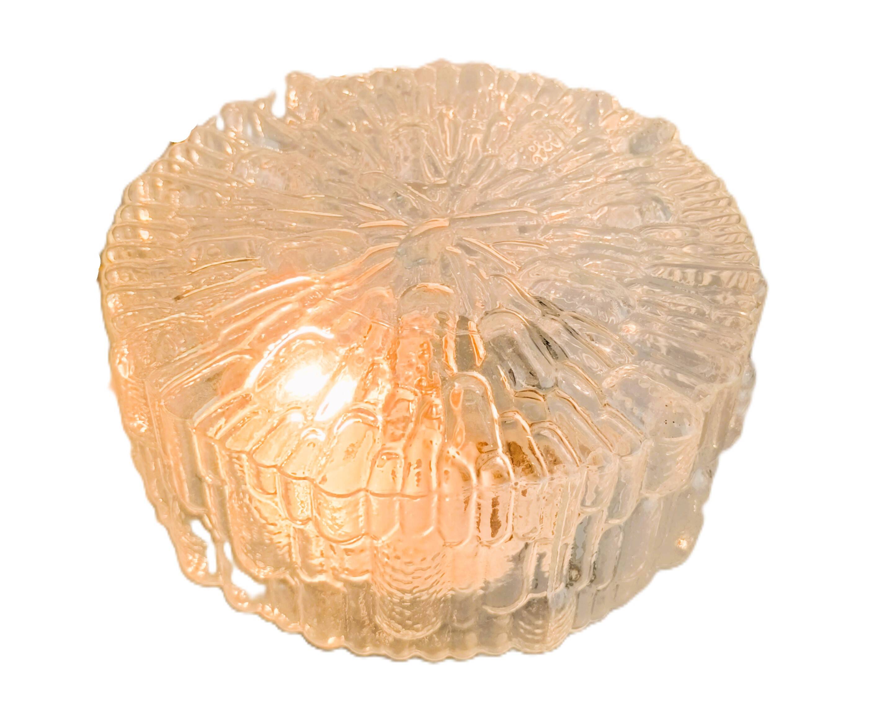 Authentic vintage french ceiling light from the 1960s, pat angem.