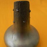 Small art deco pewter vase signed peltro.