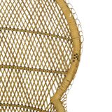 Large Rattan Wicker Peacock Chair Throne Emanuelle Boho 131cm