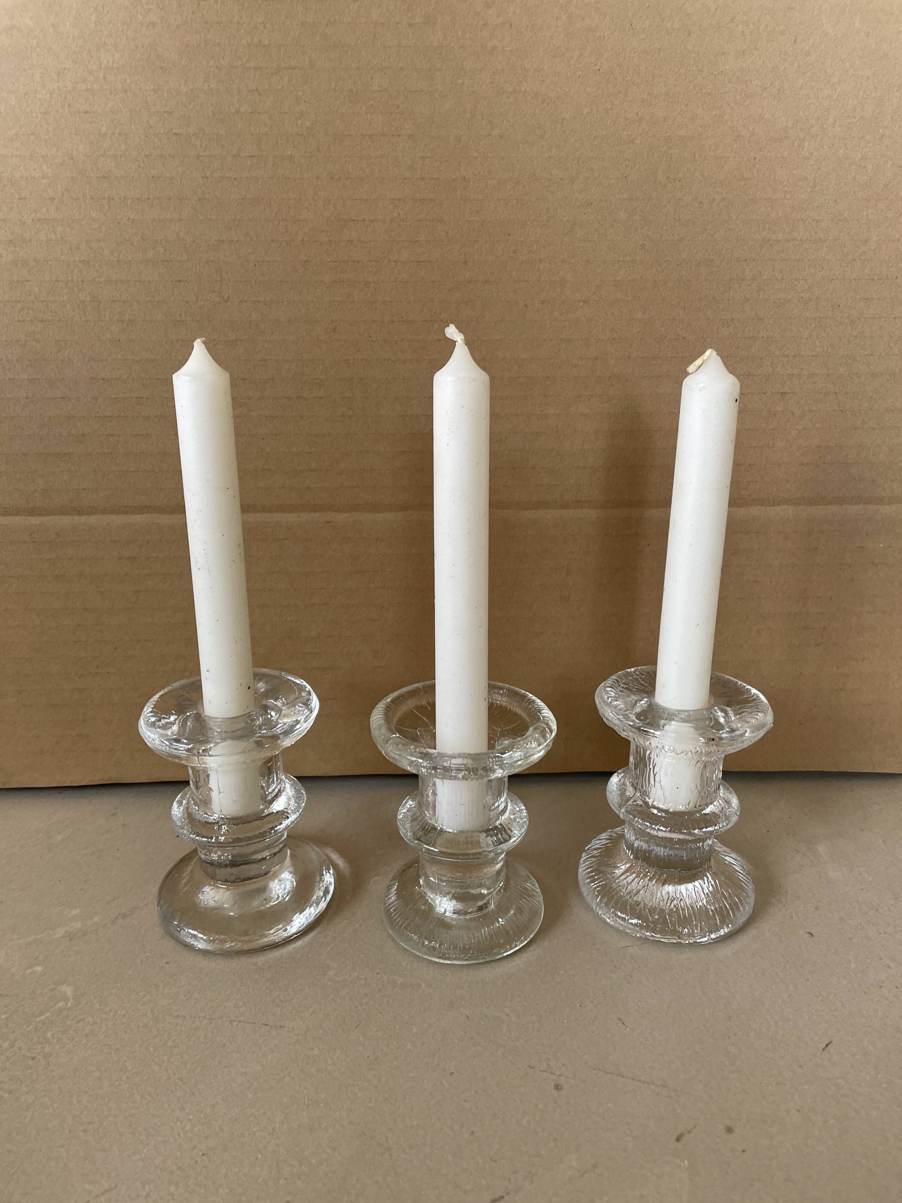 Set of 3 Littala candlesticks / Timo Sarpaneva / 1966