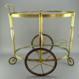 Troller bar in bronze and glass