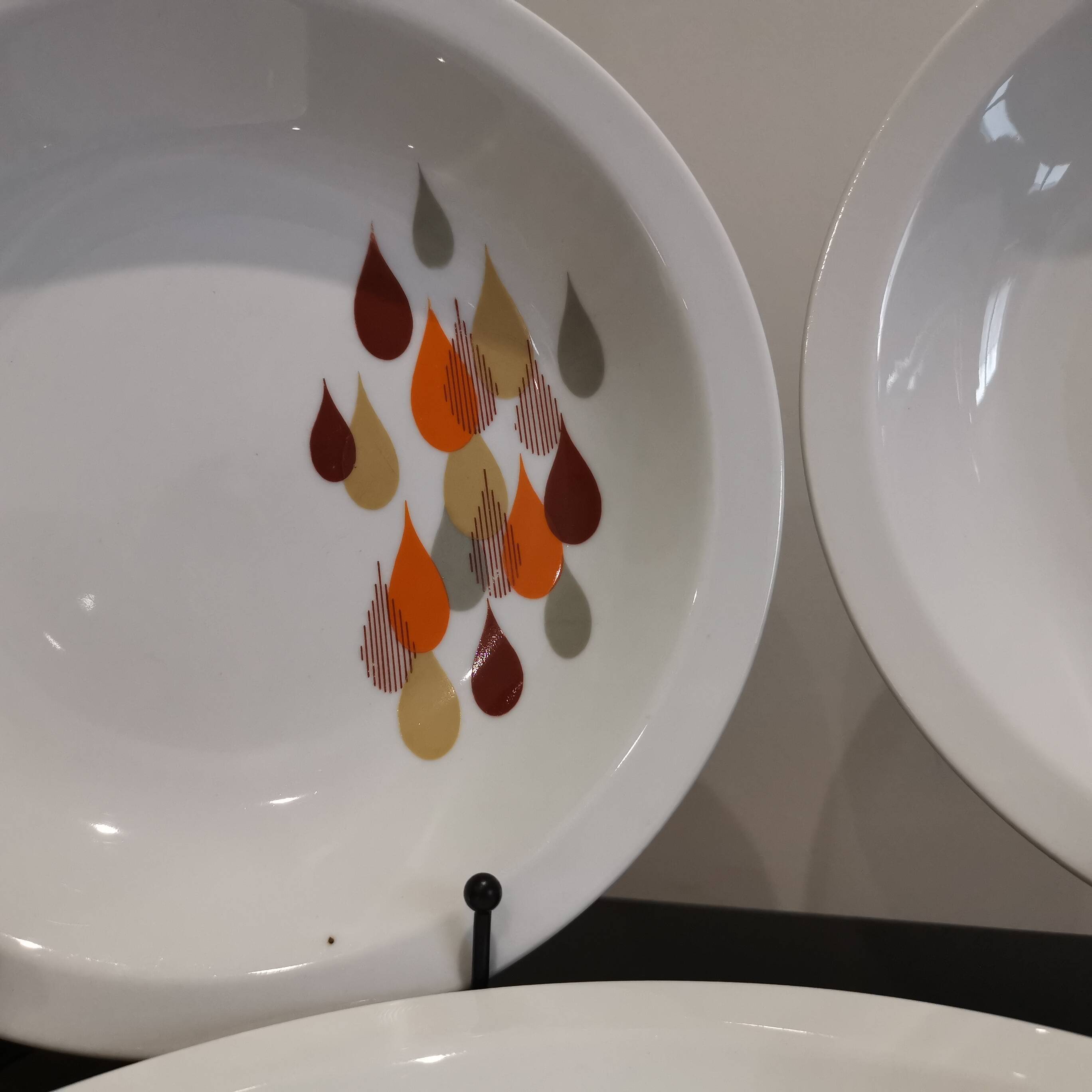 5 vintage Bavarian porcelain soup plates from Bareuther Waldassen from 1970